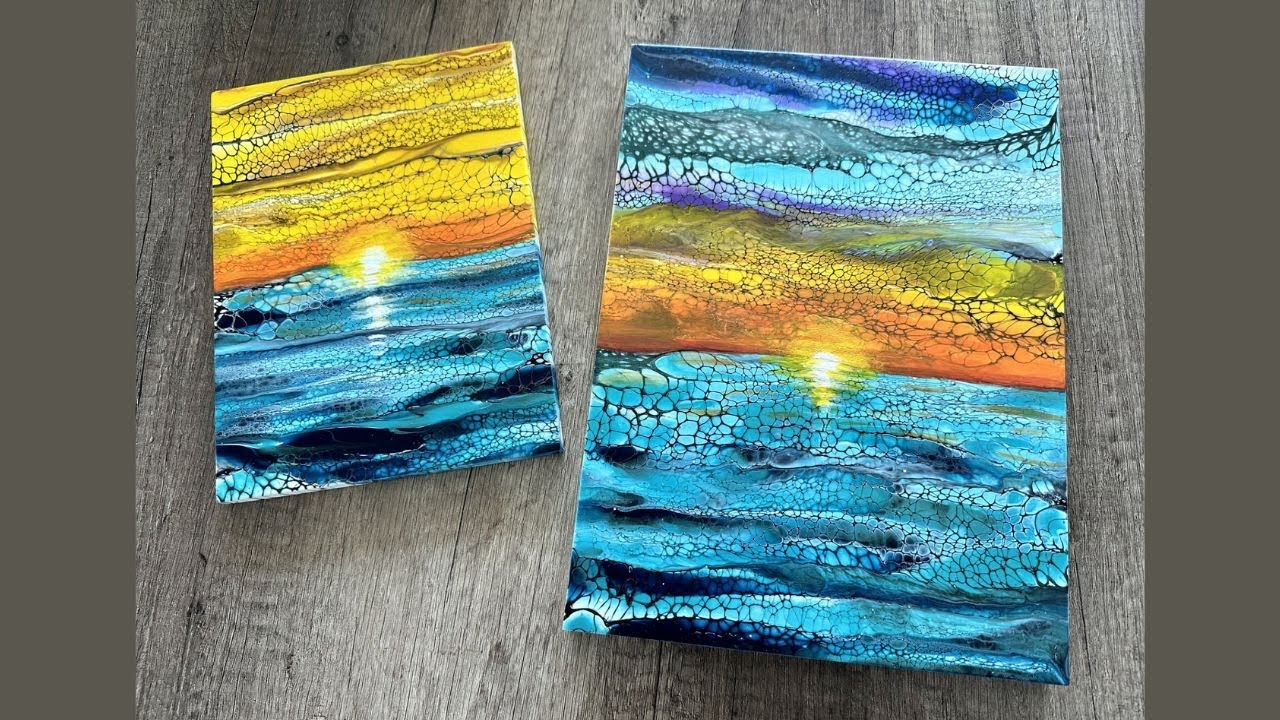 Landscape Swipe Fluid Art Tutorial / Shelee Art Swipe / Acrylic Pouring