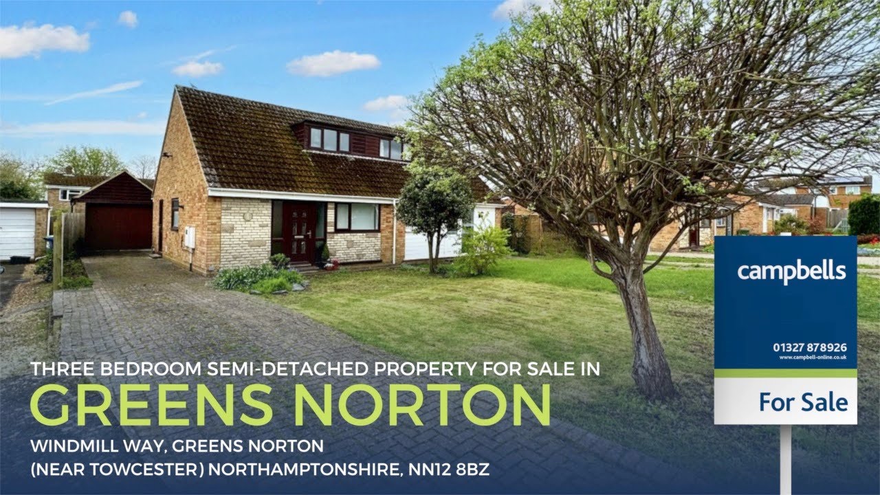 Three Bedroom SemiDetached Property For Sale in Greens Norton, Nr
