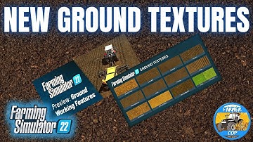 NEW GROUND TEXTURES - Farming Simulator 22