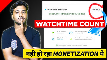Watch Time Not Updated in Monetization Tab | Youtube Public Watch Hours Not Updating 2022