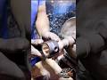 Pure Brass Gold | Machining a New Bushing #truck #engine #mechanic #trending #viral #skills #tools
