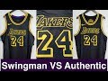 Kobe Bryant's Nike x NBA jersey Comparison Is Authentic better than Swingman?