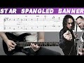 METALLICA - STAR SPANGLED BANNER (Guitar cover with TAB | Lesson)