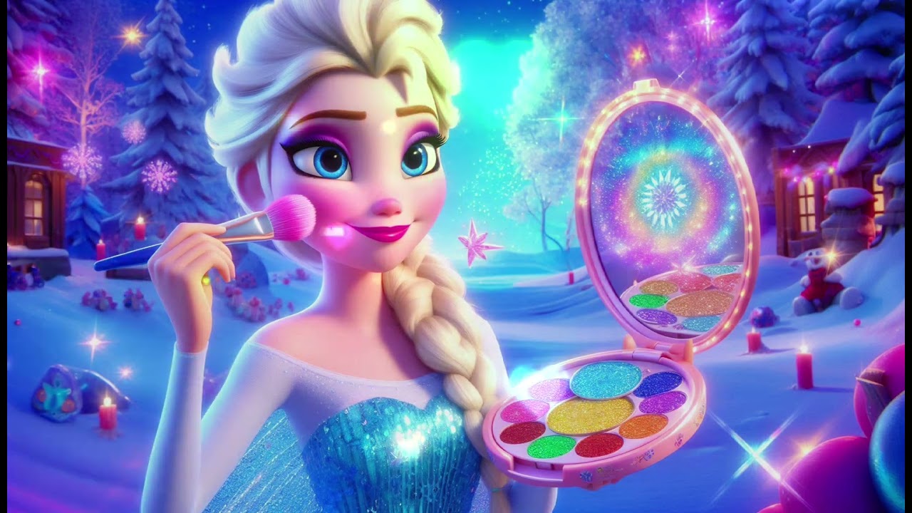 "Elsa's Magical Frozen Glow: A Sparkling Makeup Adventure for Kids | Official Music Video 2025"