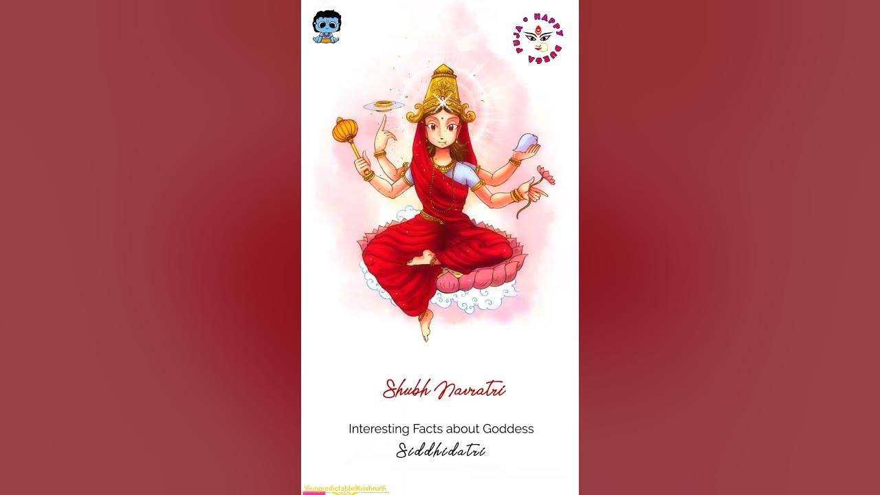 Maa Siddhidatri 😊🙏🏾 9th day of navratri whatsappstatus navratristatus