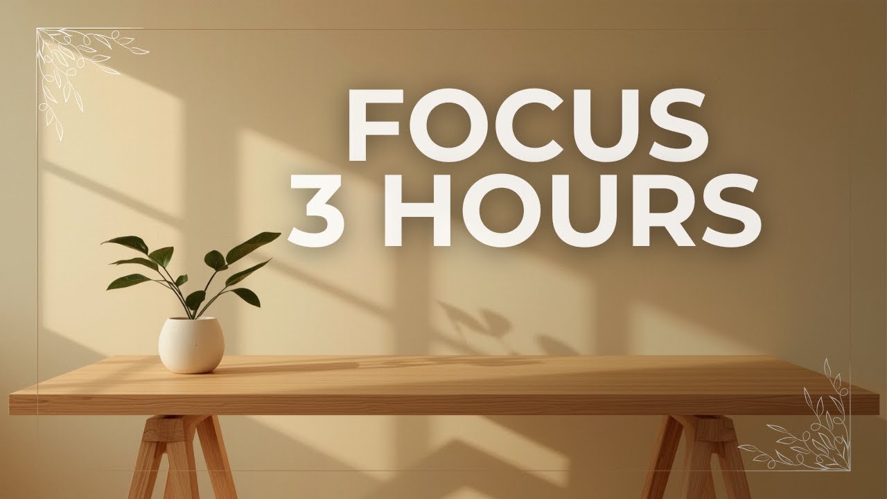 3 Hours of Deep Focus Lofi • 6–8 Hz Binaural Beats for Study & WorK