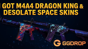 CS2 Case Opening | I Got M4A4 Dragon King and M4A4 Desolate Space Skins at GGDrop