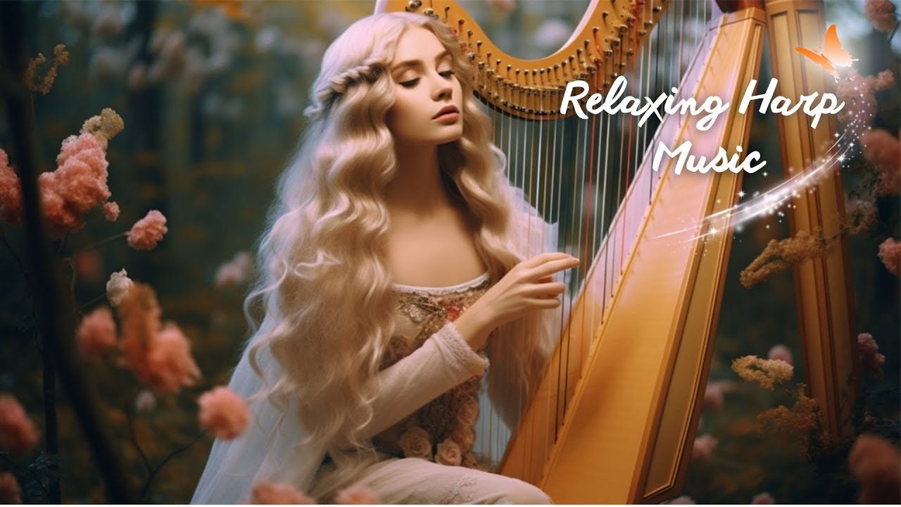 Harp Music for Meditation Relaxing Harp Music, Soft Music, Good Sleep
