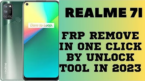 #Realme 7i Frp Remove in One Click by UNLOCKTOOL in 2023