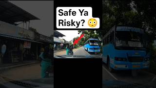 Why Did This Bike Rider Stop Suddenly? 😱 | Caught on Dashcam #shorts