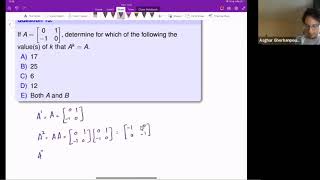 Labtube-(Math 1229)-Test 2 Review: Q13-Matrix Powers