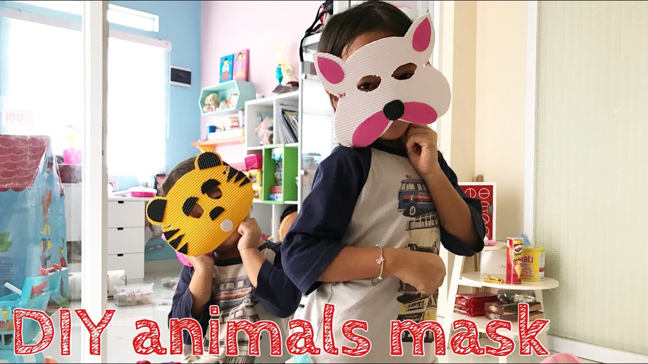 Diy Animals Mask For Kids Zara Cute Membuat Topeng Hewan Tiger