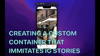 Creating a Custom IG Story Container  - View Containers Showcase App Part 2 screenshot 1