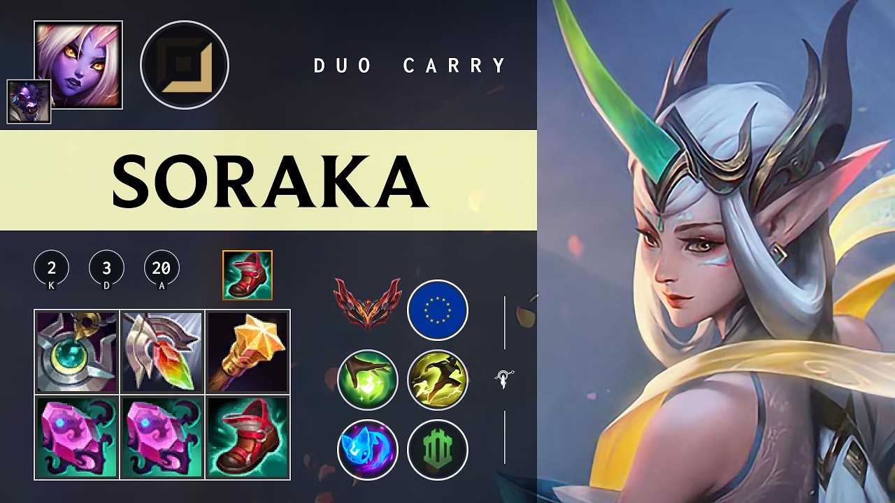 Soraka Carry vs Kog'Maw - EUW Grandmaster Patch 26.03