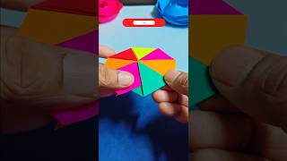 how to make origami umbrella 🏖️#diy #shorts #origami