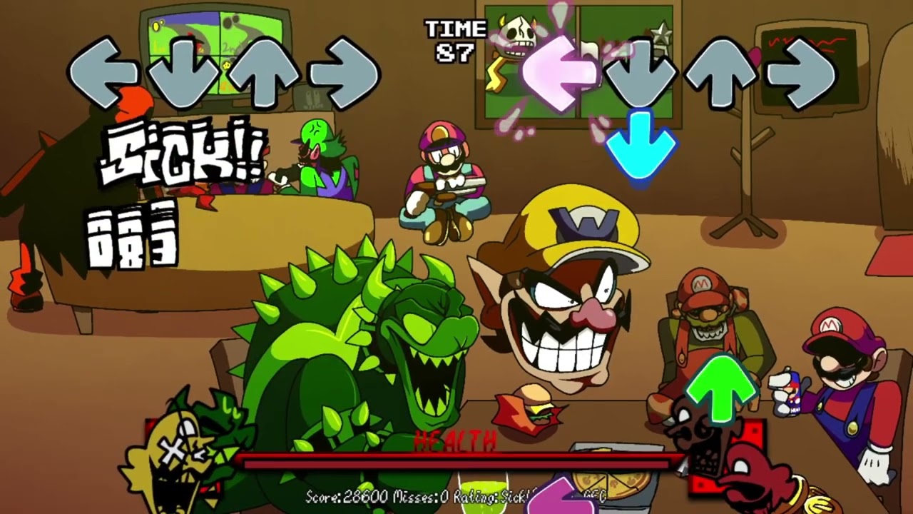 FNF - Mario's Evil Rumors:MAR10 DAY - Mar10 Party