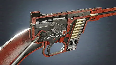 The Survival Rifle's SECRET Mechanism (AR-7 Firing) | Henry U.S. Survival Rifle 3D Animation