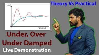 Live demo of Under damped, Over damped, Critically damped control systems