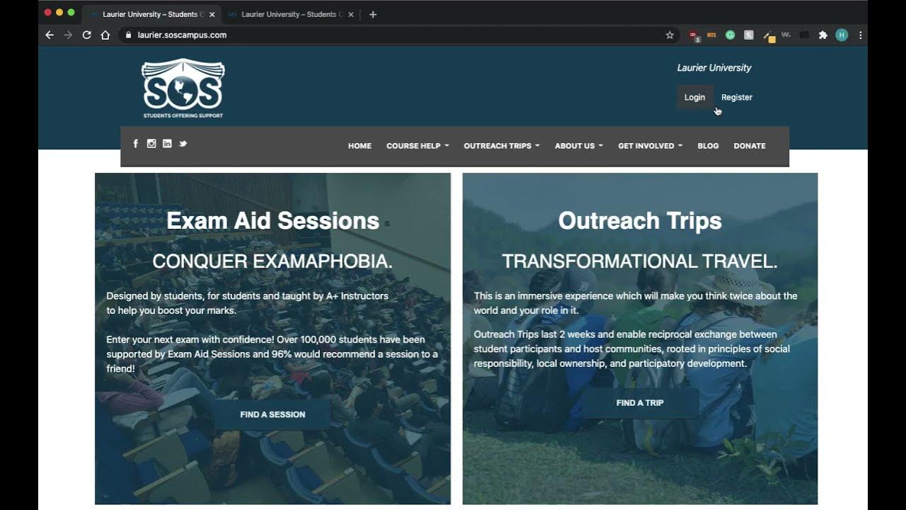 How To Register For A Session SOS Laurier YouTube