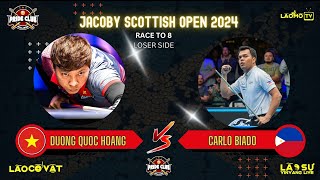 Live: Dương Quốc Hoàng vs Carlo Biado  | Race to 8 | Jacoby Scottish Open 2024