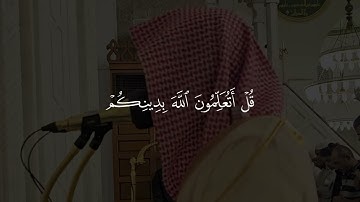 خواتيم سورة الحجرات بأعذب ترتيل !| د. أحمد بن صابر الغامدي | مسجد قباء