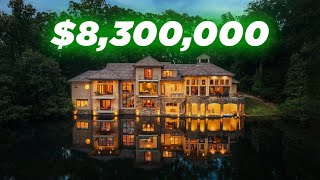 Tour the Most Expensive Home For Sale in Cary NC - Luxury Lakefront Estate! 102 Anna Lake Ln - $8.3M