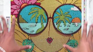 Diamond Painting REVIEW Got2Dot Beach Girl Crystal Kit