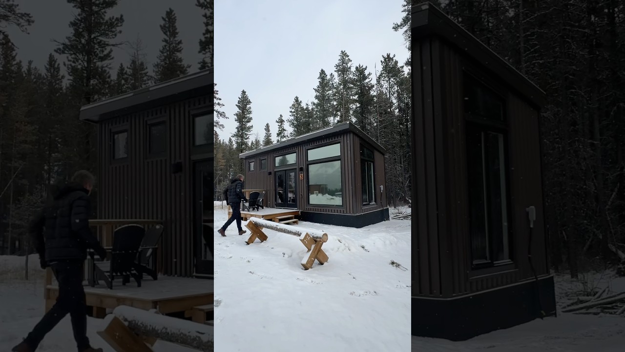 Экскурсия по сборному мини-дому в горах с потрясающим видом 