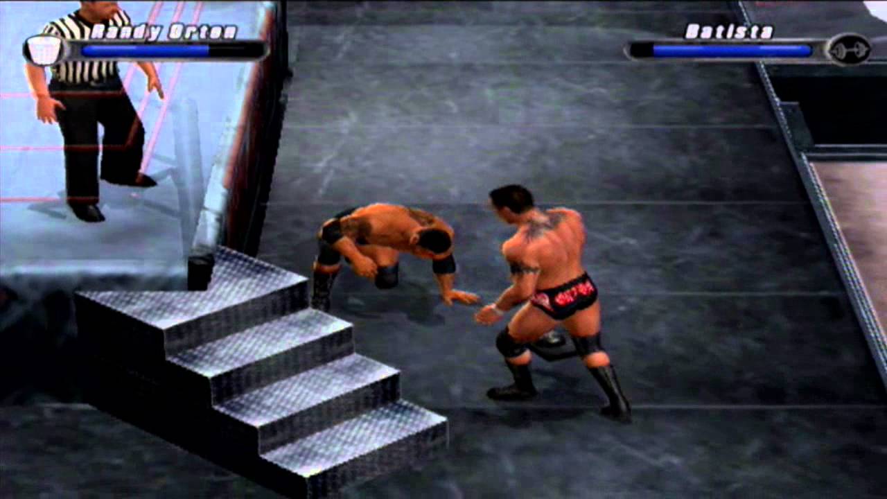 Randy Orton Vs Batista Hardcore Wwe Smackdown Vs Raw 08 Ps2 Youtube