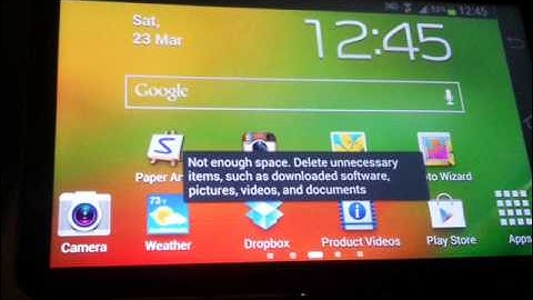 Samsung Galaxy camera problem(not enough space)