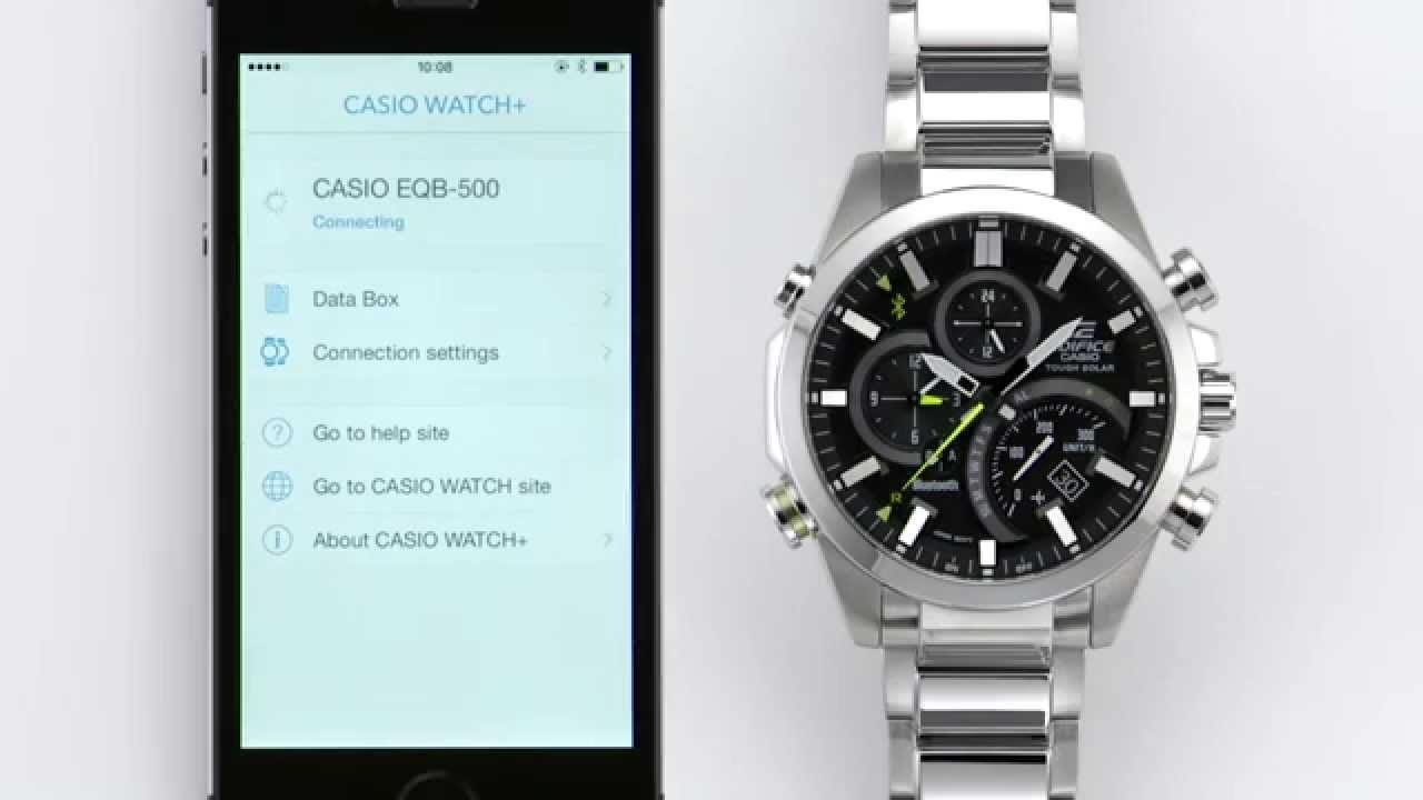 Set World time on Bluetooth enabled Edifice EQB-500 - YouTube