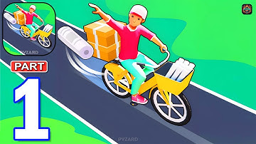 Paper Delivery Boy - Gameplay Walkthrough Part 1 Bike Delivery Drive Game (Android, iOS)