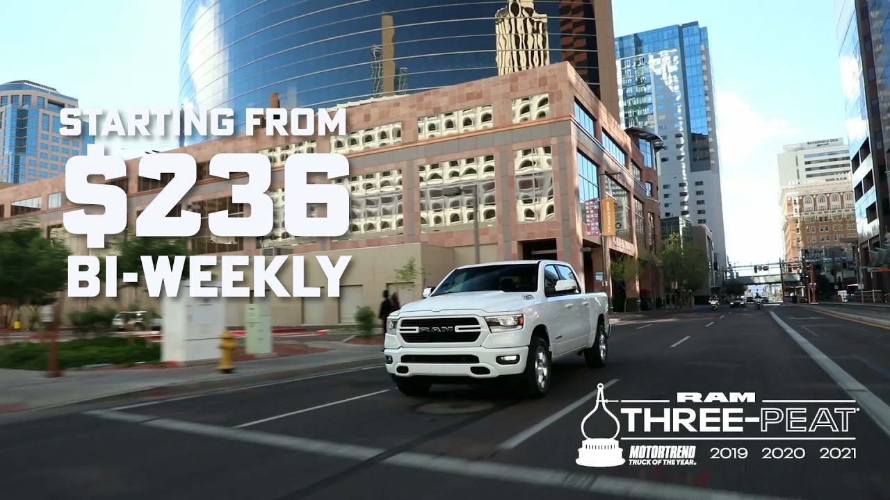 The 2021 Ram 1500 - Starting From $236 bi-weekly