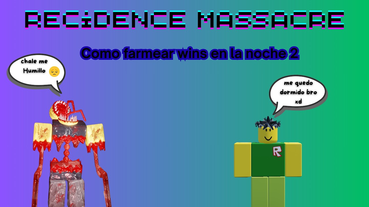 Farmear Wins en la noche 2 de (Residence Massacre) roblox