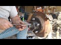 82 Jeep CJ7 front brake rotor removal