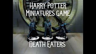 Painting miniatures tutorial for the Harry Potter Miniature Game - Death Eaters