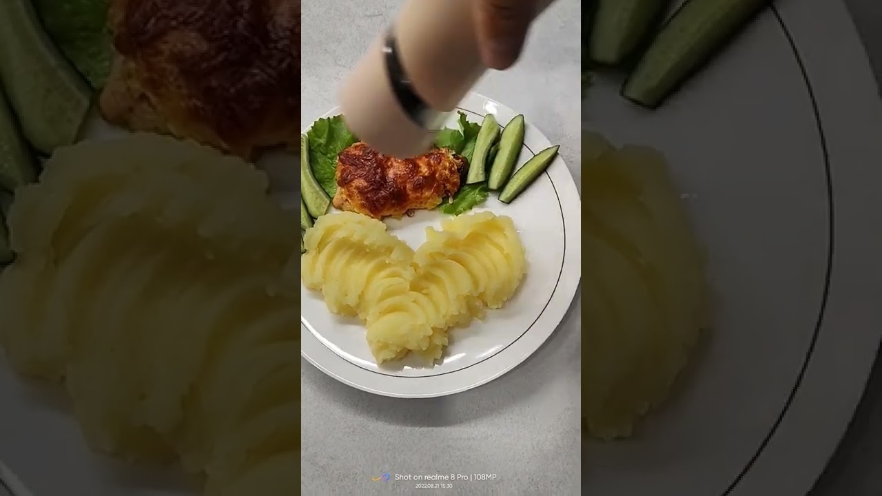 Горбуша с пюрешкой - YouTube