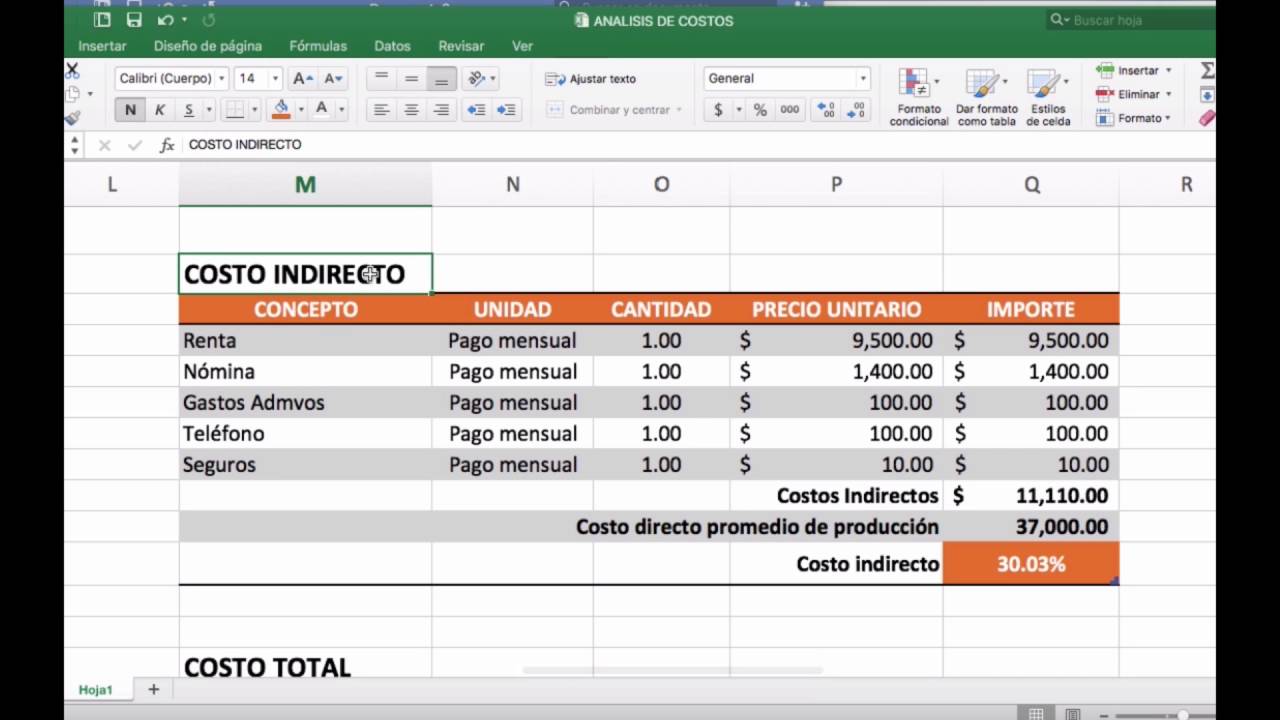Programa De Costos En Excel Sample Excel Templates Vrogue