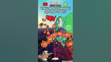 What is the most downloaded app in your country? #europe #geography #map