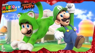 Super Mario 3D World For Switch ᴴᴰ Full Playthrough All Green Stars Stamps Solo Luigi