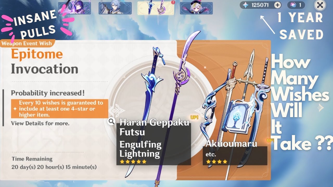 THESE PULLS ARE INSANE - Raiden Shogun Engulfing Lightning Banner Pulls ...
