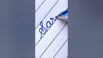 Sara    || Comment your name..|| #viral  #cursive #cursive-handwriting #shorts