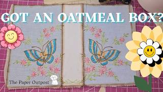 Got an Oatmeal Box? Make This Trash to Treasure Junk Journal! The Cover! The Paper Outpost!