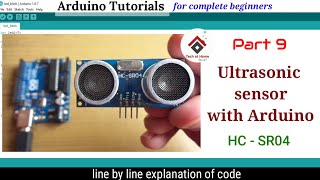 Ultrasonic sensor HC-SR04 with Arduino(code explained) Distance Measuring Senosr -Arduino tutorial 9