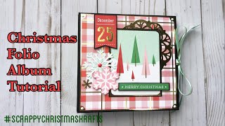 Christmas Folio/album tutorial collab w/ @KarolinasKrafts #scrappychristmaskrafts MME Holly Jolly