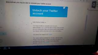twitter account locked, then randomly unlocked.