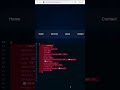 ✨Smooth Animated Navbar Glowing Hover Effect HTML & CSS Tutorial#coding #tech #shorts #programming