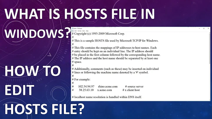 How to edit hosts file in Windows 10 | Edit hosts file | Quick:What is hosts file?
