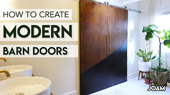 How I Made These Modern Barn Doors