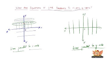 What are lines parallel to x-axis and y-axis ?